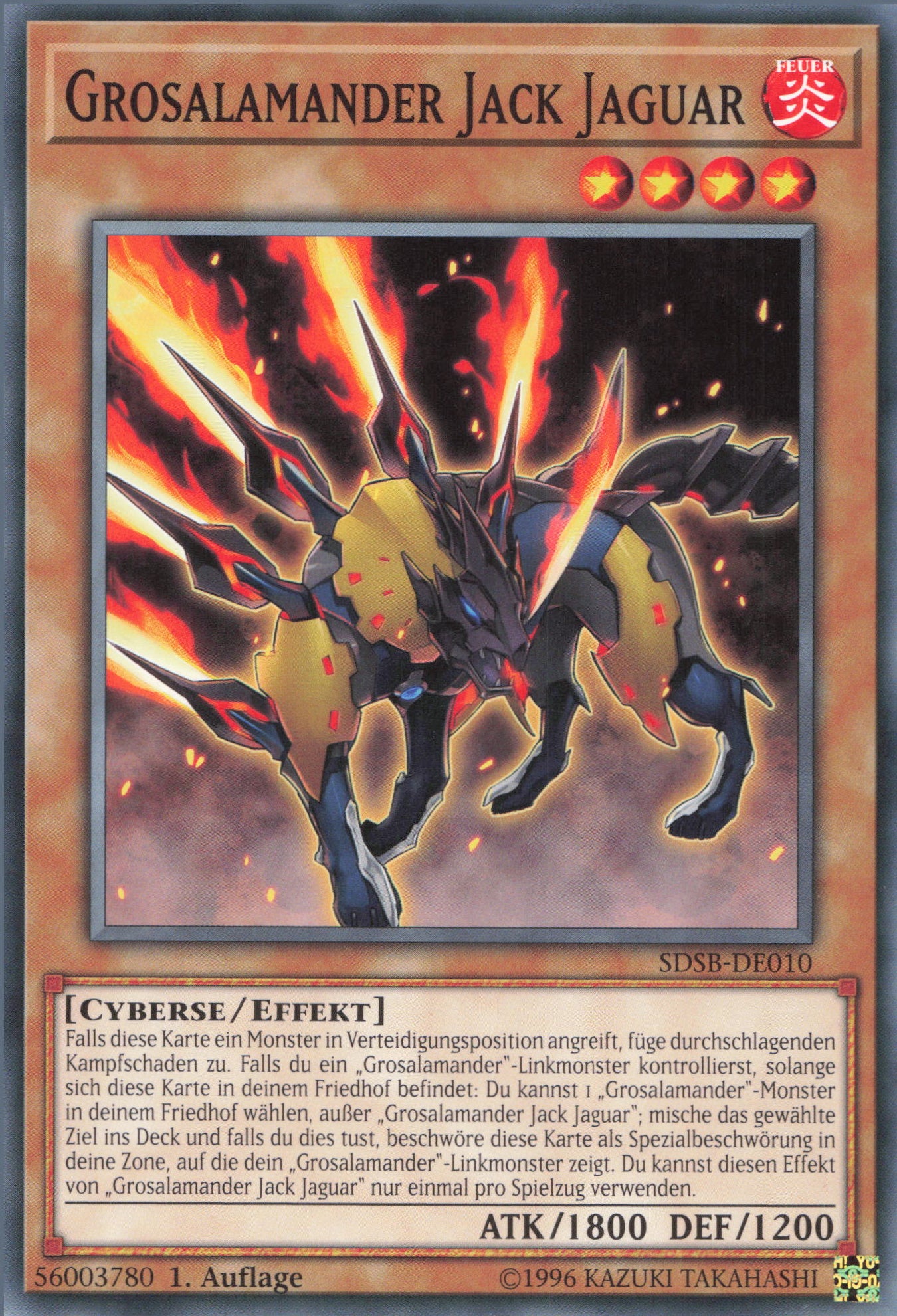 Yu-Gi-Oh! Grosalamander Jack Jaguar