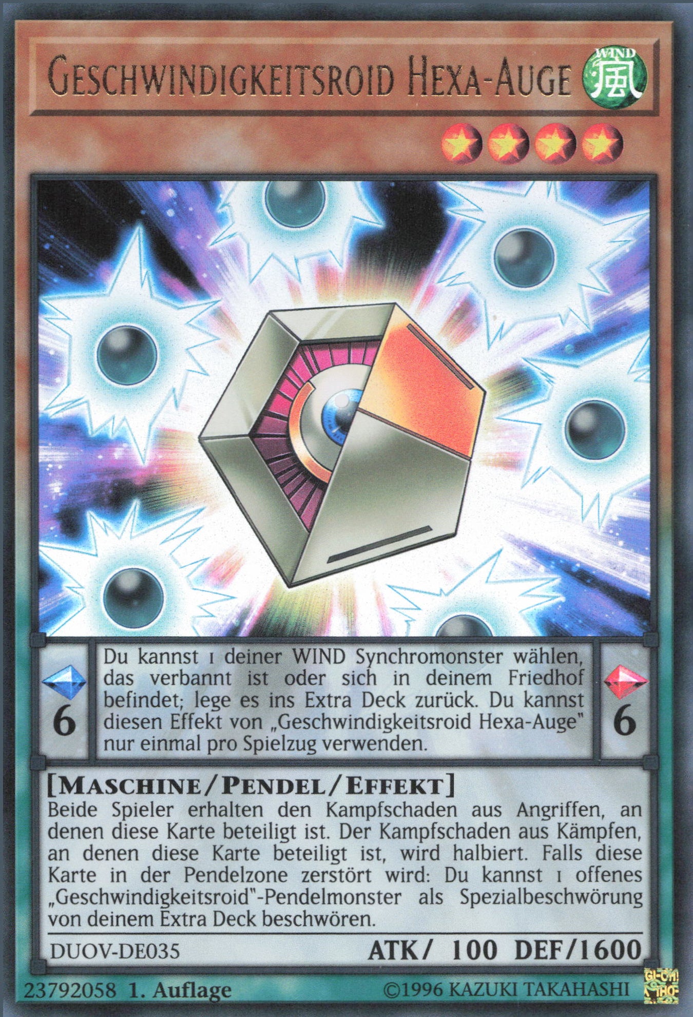 Yu-Gi-Oh! Geschwindigkeitsroid Hexa-Auge