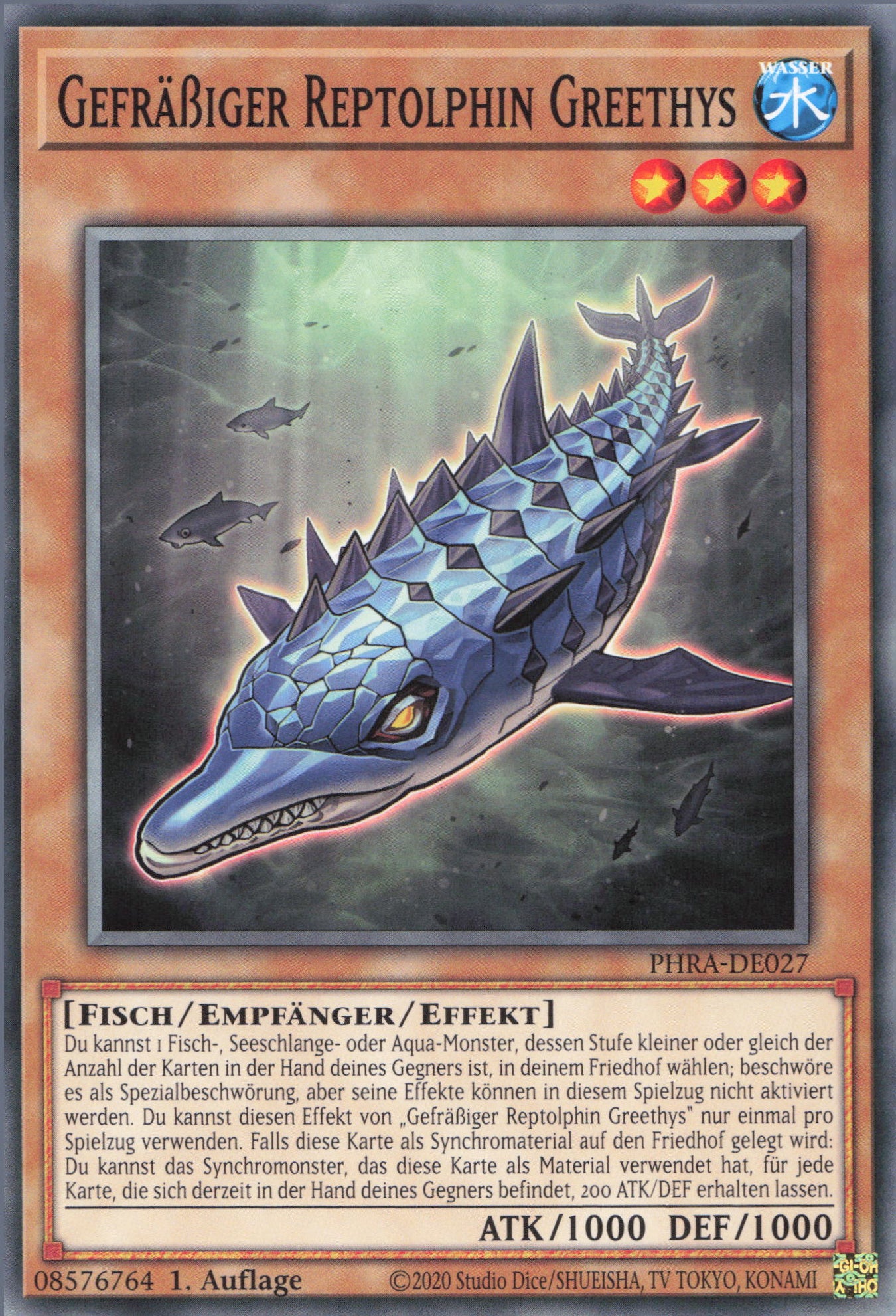 Yu-Gi-Oh! Gefräßiger Reptolphin Greethys