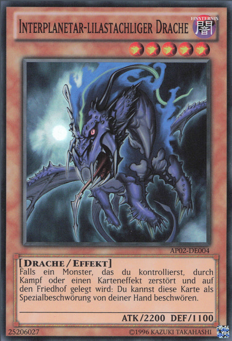 Interplanetar-Lilastachliger Drache AP02-DE004 Super Rare