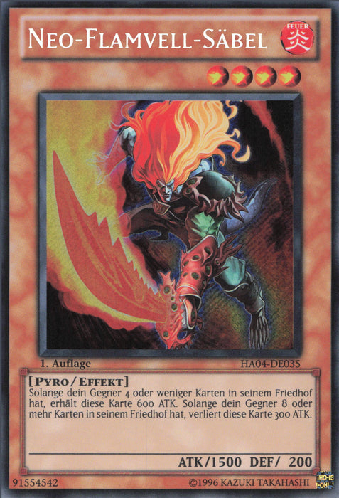 Neo-Flamvell-Säbel HA04-DE035 Secret Rare