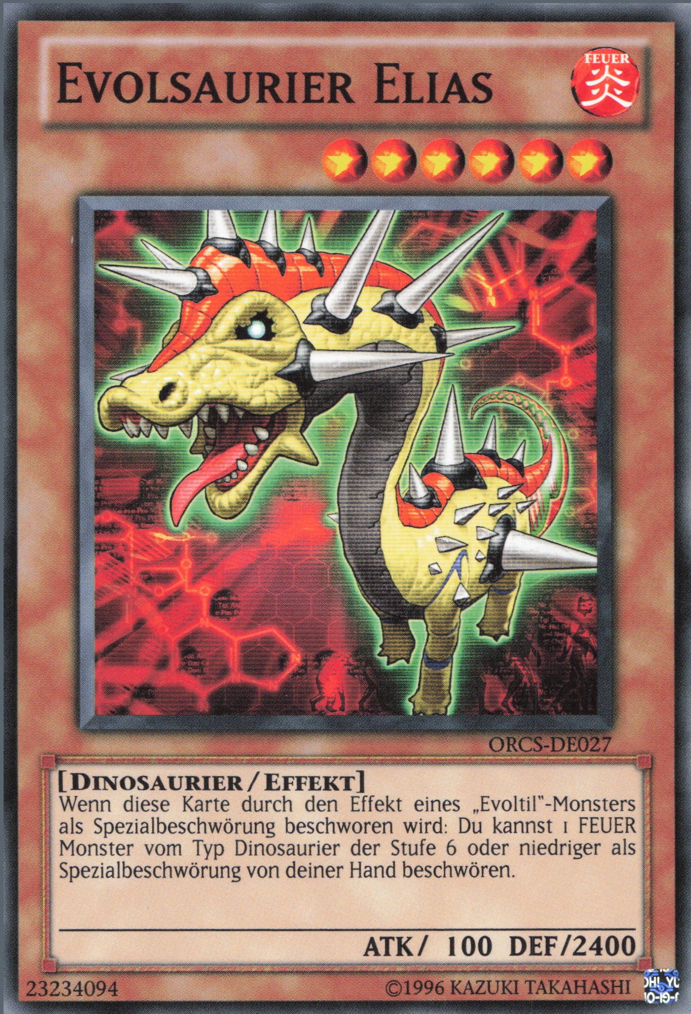 Yu-Gi-Oh! Evolsaurier Elias