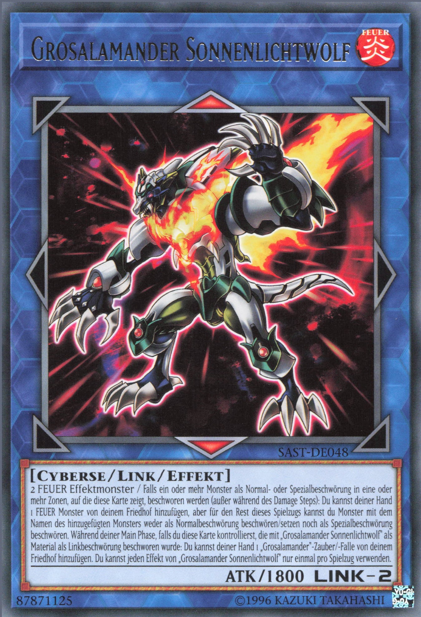 Yu-Gi-Oh! Grosalamander Sonnenlichtwolf