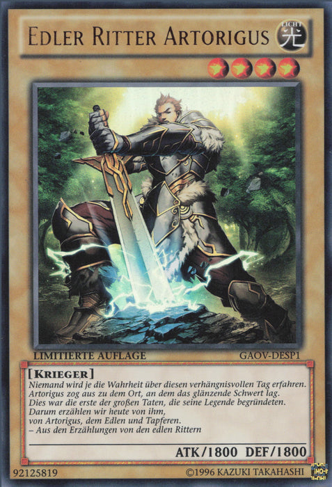 Edler Ritter Artorigus (V.2) GAOV-DESP1 Ultra Rare