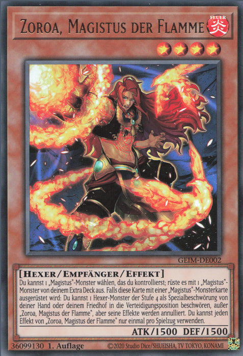 Zoroa, Magistus der Flamme GEIM-DE002 Ultra Rare
