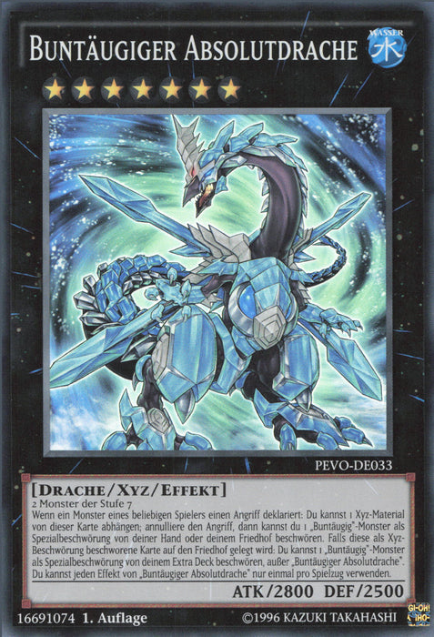 Buntäugiger Absolutdrache PEVO-DE033 Super Rare
