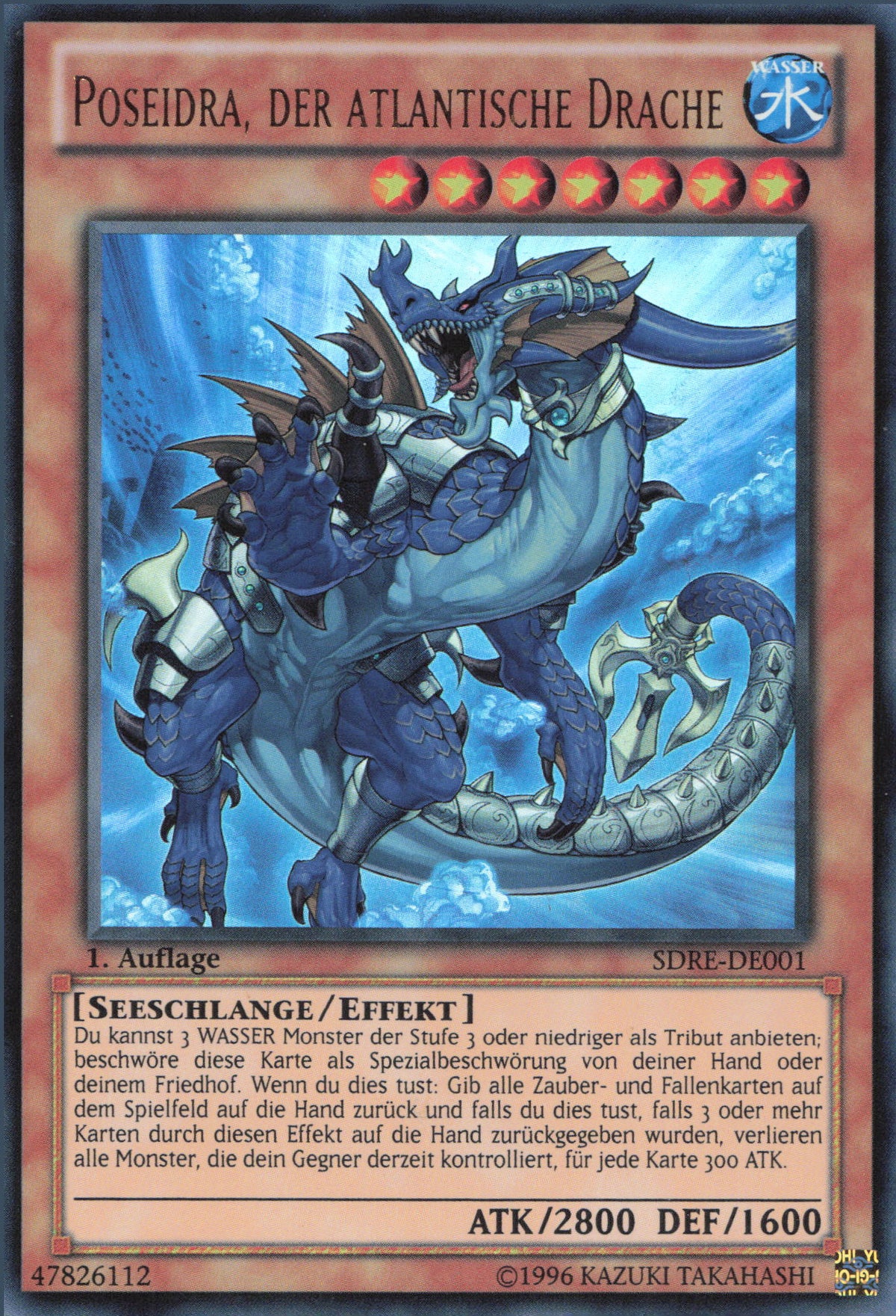 Poseidra, der atlantische Drache (V.1) SDRE-DE001 Ultra Rare ...
