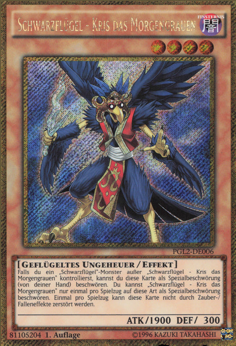 Schwarzflügel - Kris das Morgengrauen PGL2-DE006 Gold Secret Rare