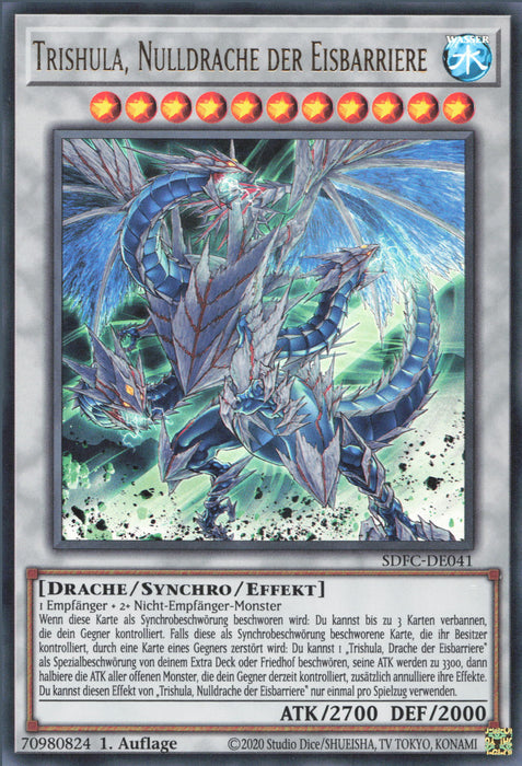 Trishula, Zero Dragon of the Ice Barrier SDFC-DE041 Ultra Rare