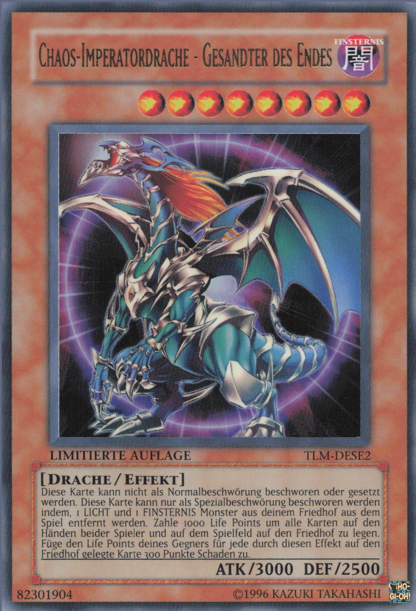 Yu-Gi-Oh! Karte "Gesandter Des Chaos" - Rare Reprint Deutsch Aus Toon Chaos - Mit Fieldcenter Inklusive