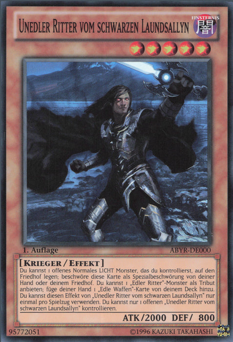 Unedler Ritter vom schwarzen Laundsallyn (V.2) ABYR-DE000 Super Rare