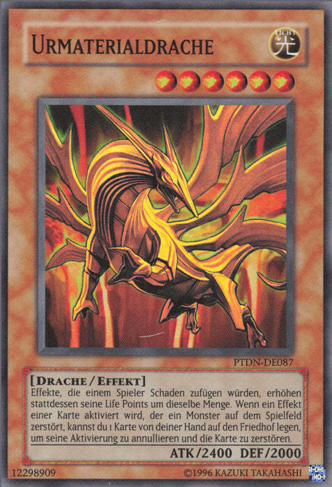 Urmaterialdrache PTDN-DE087 Super Rare