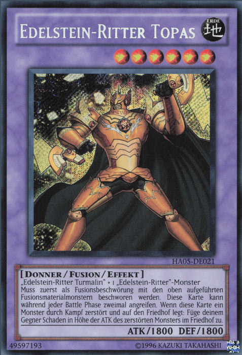 Edelstein-Ritter Topas HA05-DE021 Secret Rare