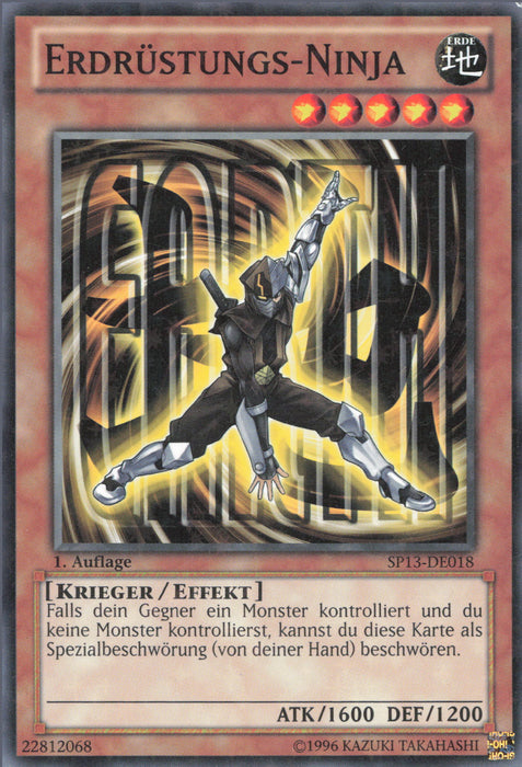 Erdrüstungs-Ninja (V.2) SP13-DE018 Starfoil Rare