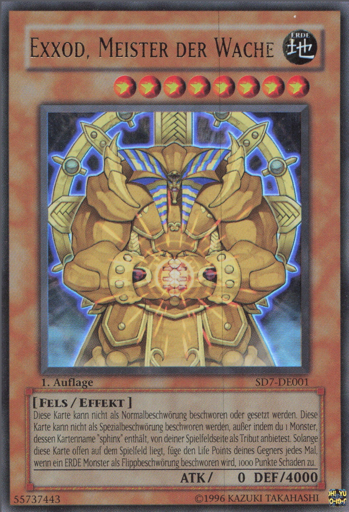 Yugioh Exxod, Meister der Wache SD7-DE001 Ultra Rare Deutsch kaufen ...