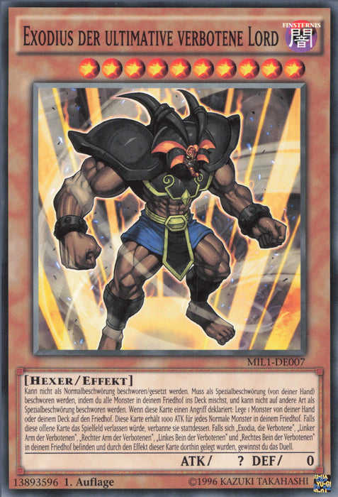 Exodius der ultimative verbotene Lord MIL1-DE007 Common