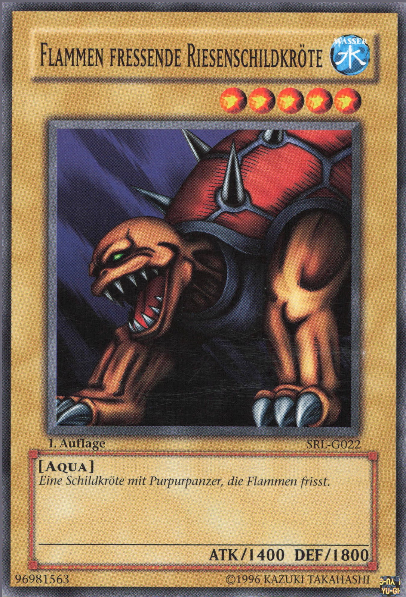 Yu-Gi-Oh! Flammen fressende Riesenschildkröte (V.1)