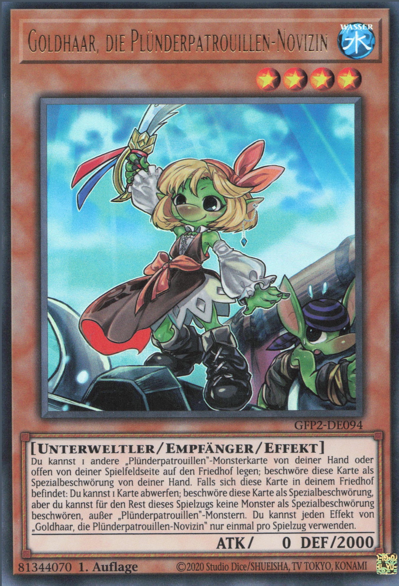 Yu-Gi-Oh! Goldhaar, die Plünderpatrouillen-Novizin