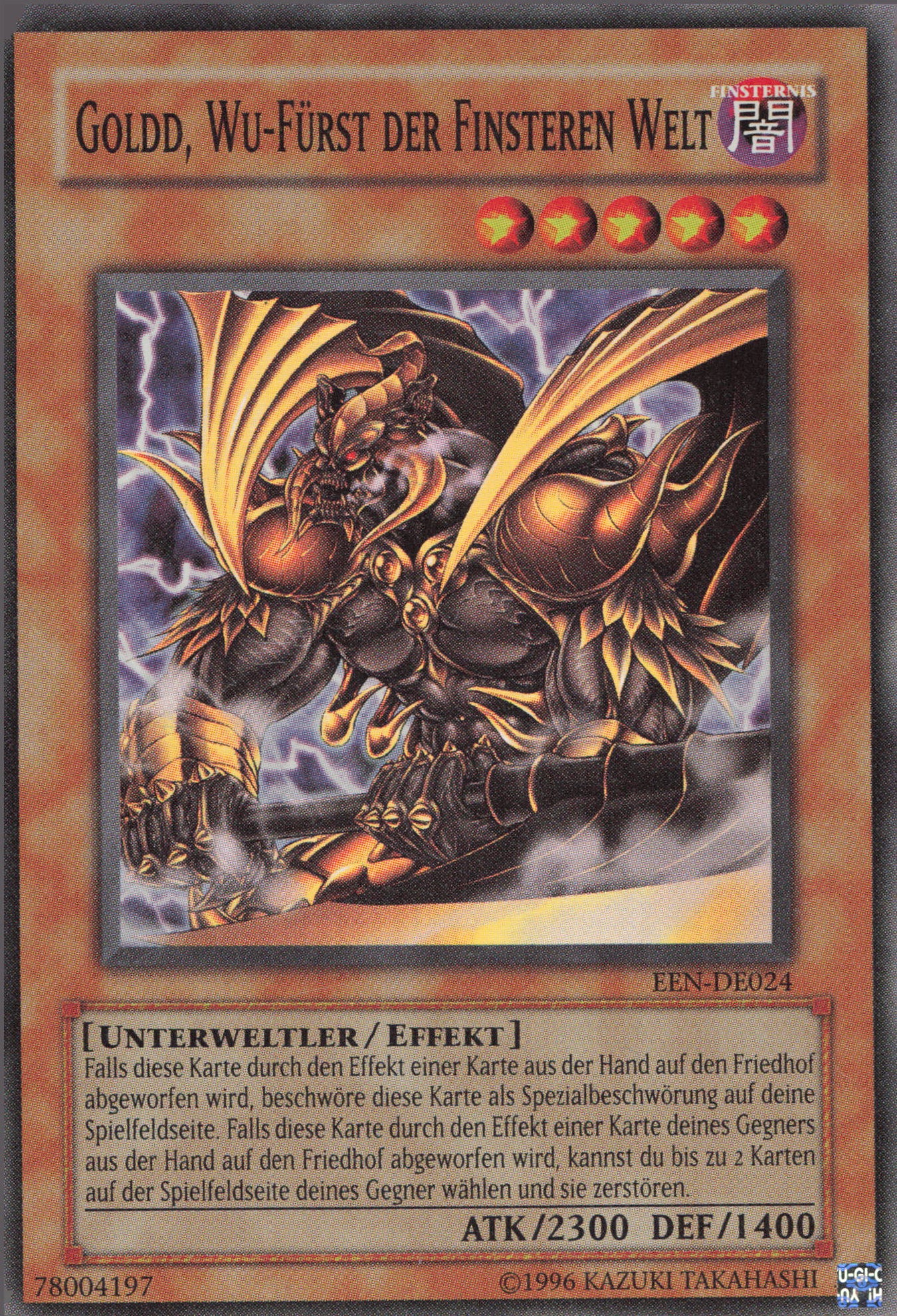Yu-Gi-Oh! Goldd, Wu-Fürst der Finsteren Welt (V.1)