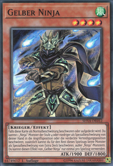 Gelber Ninja SHVA-DE012 Super Rare