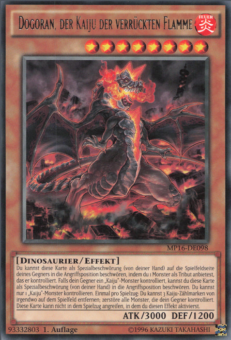 Dogoran, der Kaiju der verrückten Flamme MP16-DE098 Rare