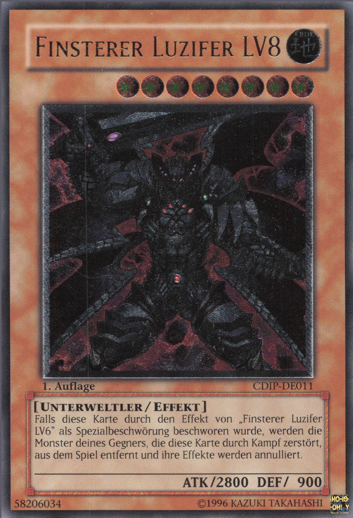 Yu-Gi-Oh! Finsterer Luzifer LV8