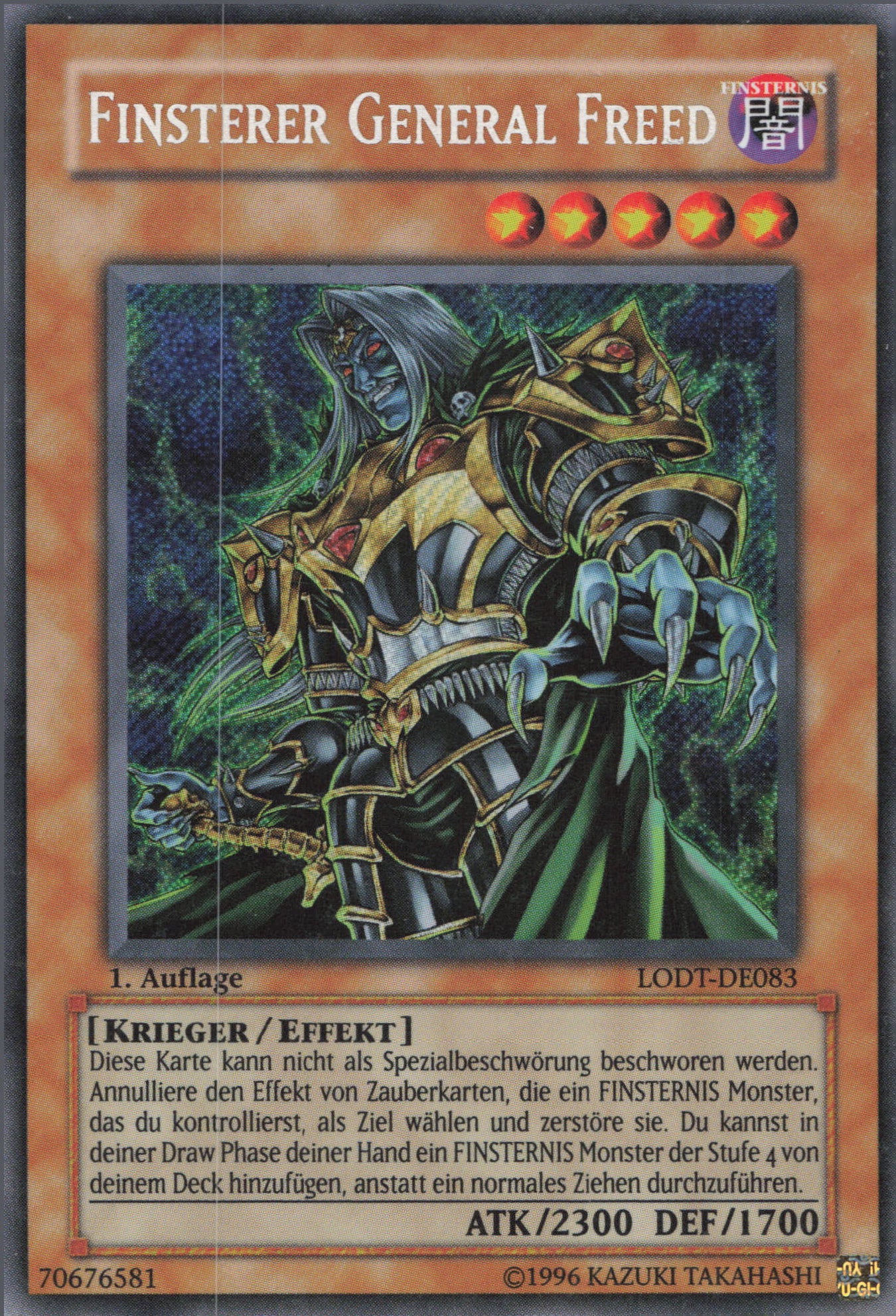 Yu-Gi-Oh! Finsterer General Freed