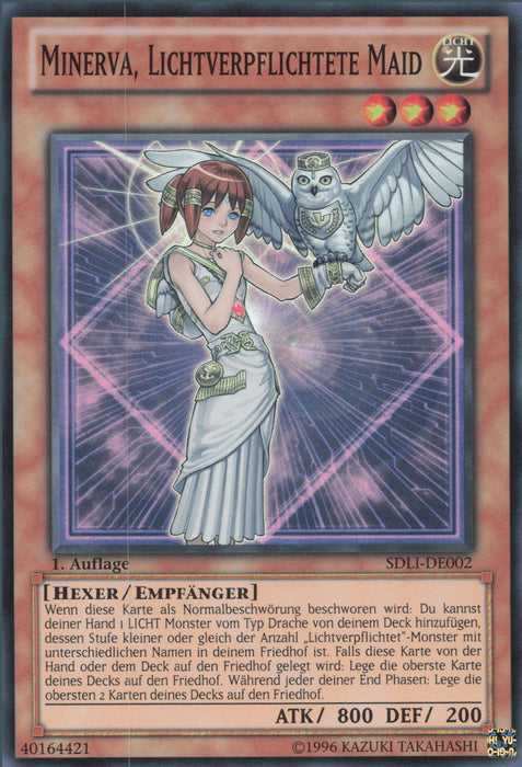 Minerva, Lichtverpflichtete Maid SDLI-DE002 Super Rare