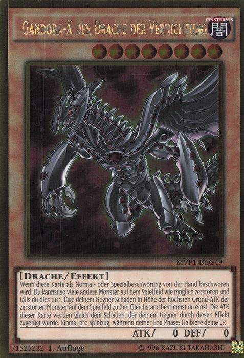Gandora-X der Drache der Vernichtung (V.2) MVP1-DEG49 Gold Rare