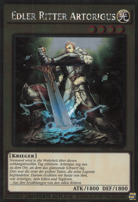 Edler Ritter Artorigus NKRT-DE003 Platinum Rare