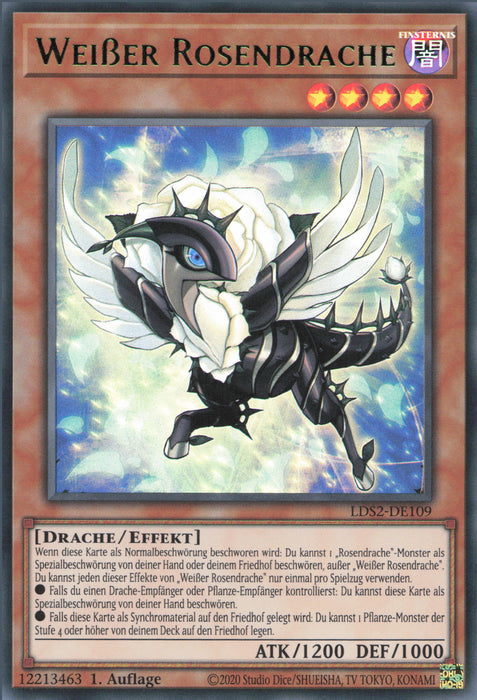 Weißer Rosendrache (V.3) LDS2-DE109 Ultra Rare